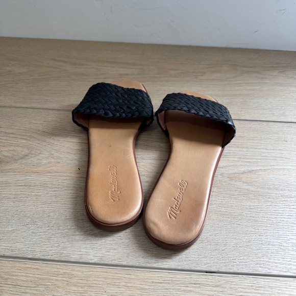 Madewell The Lianne Slide in Woven Leather - Picture 3 of 4